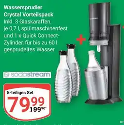 Globus Sodastream wassersprudler crystal vorteilspack Angebot