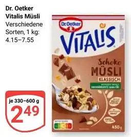 Globus Dr. Oetker Vitalis Müsli Angebot