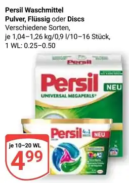 Globus Persil Waschmittel Pulver, Flüssig oder Discs Angebot