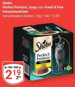 Globus Sheba Perfect Portions, Soup oder Fresh & Fine Katzennassfutter Angebot