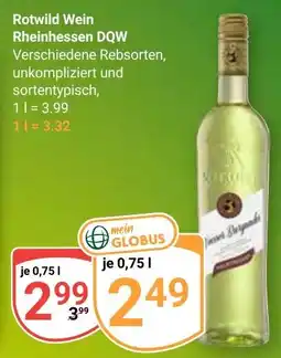 Globus Rotwild Wein Rheinhessen DQW Angebot