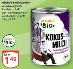 Globus GLOBUS Bio Kokosmilch Angebot