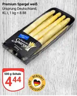 Globus Premium Spargel weiß Angebot