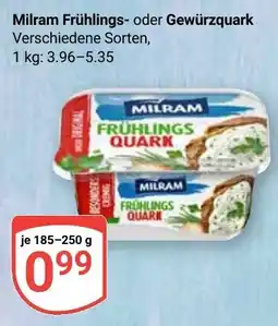 Globus Milram Frühlings- oder Gewürzquark Angebot