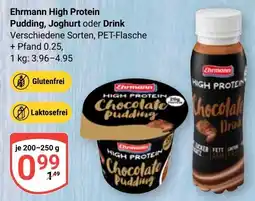 Globus Ehrmann High Protein Pudding, Joghurt oder Drink Angebot