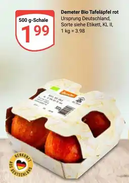 Globus Demeter Bio Tafeläpfel rot Angebot