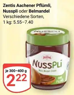 Globus Zentis Aachener Pflümli, Nusspli oder Belmandel Angebot