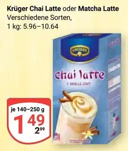 Globus Krüger Chai Latte oder Matcha Latte Angebot