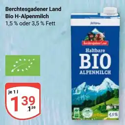 Globus Berchtesgadener Land Bio H-Alpenmilch Angebot