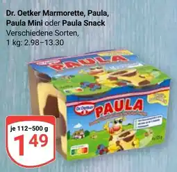 Globus Dr. Oetker Marmorette, Paula, Paula Mini oder Paula Snack Angebot
