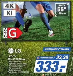 K+B Expert LG LED TV 55UA75006LA Angebot