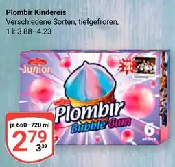 Globus Plombir Kindereis Angebot