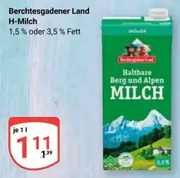 Globus Berchtesgadener Land H-Milch Angebot