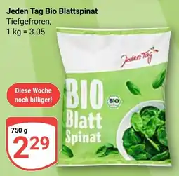Globus Jeden Tag Bio Blattspinat Angebot