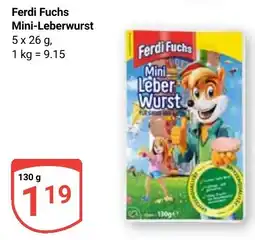 Globus Ferdi Fuchs Mini-Leberwurst Angebot