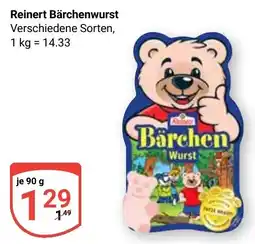 Globus Reinert Bärchenwurst Angebot