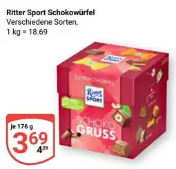 Globus Ritter Sport Schokowürfel Angebot