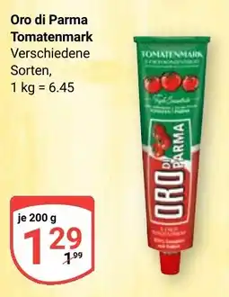 Globus Oro di Parma Tomatenmark Angebot