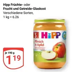 Globus Hipp Früchte- oder Frucht und Getreide-Glaskost Angebot