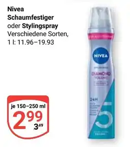 Globus Nivea Schaumfestiger oder Stylingspray Angebot