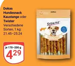 Globus Dokas Hundesnack Kaustange oder Twister Angebot