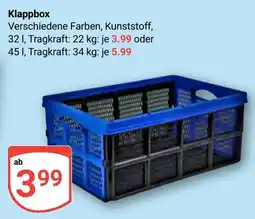 Globus Klappbox Angebot