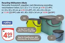Globus rotho Recycling-Müllsystem Albula Angebot