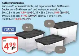 Globus rotho Aufbewahrungsbox Angebot