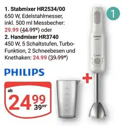 Globus PHILIPS Stabmixer HR2534/00 Angebot