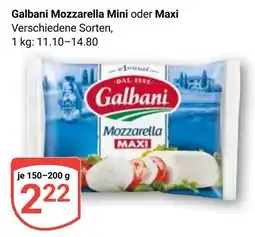 Globus Galbani Mozzarella Mini oder Maxi Angebot