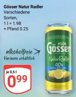Globus Gösser Natur Radler Angebot