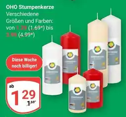 Globus OHO Stumpenkerze Angebot