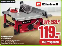 B1 Discount Baumarkt Einhell Tischkreissäge TE-TS 254 T Angebot