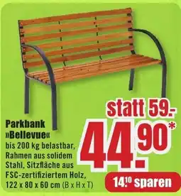 B1 Discount Baumarkt Parkbank Bellevue Angebot