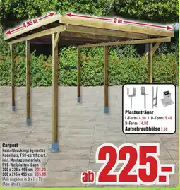B1 Discount Baumarkt Carport Angebot