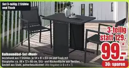 B1 Discount Baumarkt Balkonmöbel-Set Moni Angebot