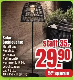 B1 Discount Baumarkt Solar- Stehleuchte Angebot