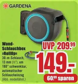B1 Discount Baumarkt GARDENA Wand- Schlauchbox RollUp Angebot