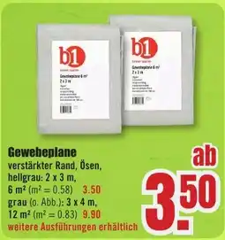 B1 Discount Baumarkt Gewebeplane Angebot