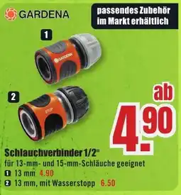 B1 Discount Baumarkt GARDENA Schlauchverbinder 1/2" Angebot