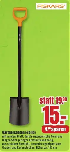 B1 Discount Baumarkt FISKARS Gärtnerspaten Solid Angebot
