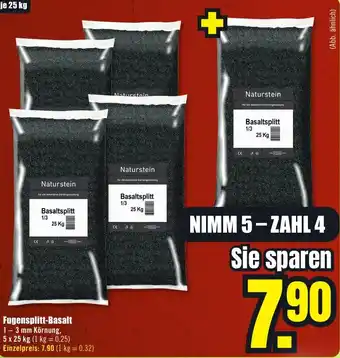 B1 Discount Baumarkt Fugensplitt-Basalt Angebot