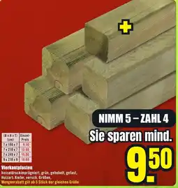 B1 Discount Baumarkt Vierkantpfosten Angebot