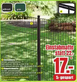 B1 Discount Baumarkt Einstabmatte Angebot
