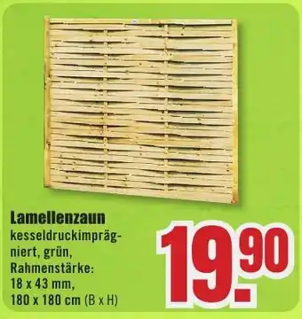 B1 Discount Baumarkt Lamellenzaun Angebot