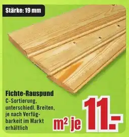 B1 Discount Baumarkt Fichte-Rauspund Angebot