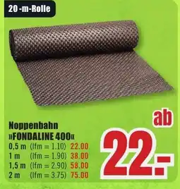 B1 Discount Baumarkt Noppenbahn FONDALINE 400 Angebot