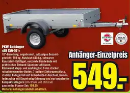 B1 Discount Baumarkt PKW-Anhänger AN 750-10 Angebot