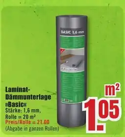 B1 Discount Baumarkt Laminat- Dämmunterlage Basic Angebot