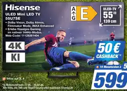 K+B Expert Hisense ULED Mini LED TV 55U7SE Angebot